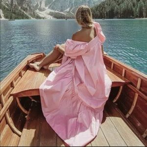 H&M Puff-sleeved Cottton Dress